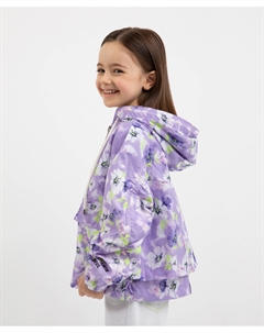 Ветровка силуэта оверсайз с цветочным рисунком мультицвет для девочек Gulliver