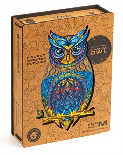 Фигурный пазл Чарующая сова M Unidragon
