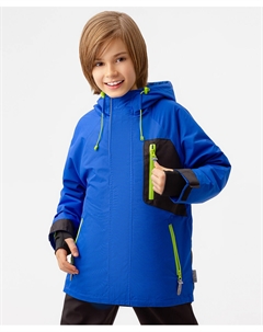 Ветровка с капюшоном синяя Button blue