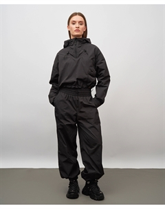 Джоггеры непромокаемые с высокой посадкой и утяжкой по талии для женщины черные Jumkey