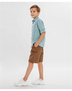 Шорты-бермуды коричневые для мальчика Button blue