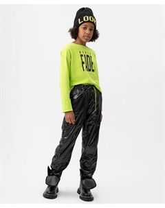 Брюки утепленные демисезонные черные Button blue