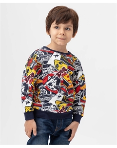 Свитшот с манжетами разноцветный Button blue