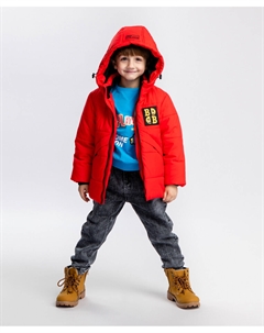 Куртка с патчем красная Button blue