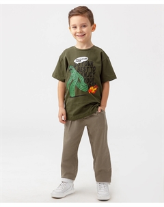 Брюки из твила Button blue