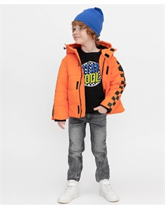 Куртка демисезонная в спортивном стиле оранжевая Button blue