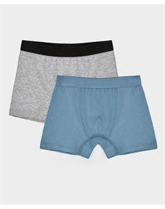 Комплект трусов боксеров из двух штук мультицвет для мальчика Button blue