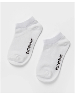 Носки две пары укороченые белые Button blue