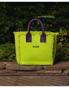 Сумка из канваса с бахромой лаймовая для девочки Gulliver