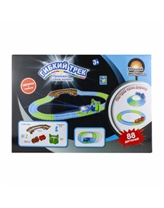 Гибкий трек Ночной экспресс 88 деталей 1toy