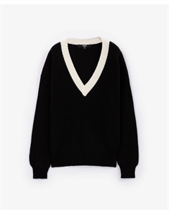 Джемпер объемный черный Glvr