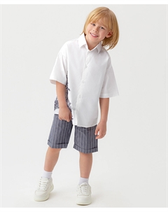 Шорты в полоску серо-синие Button blue