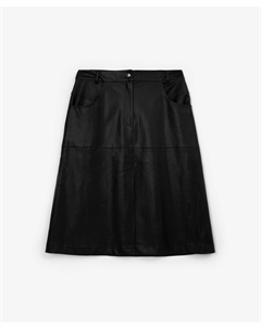 Юбка из экокожи черная Glvr