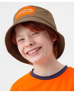 Панама с принтом цвета хаки Button blue