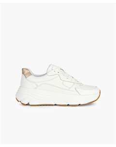 Кроссовки белые с золотистой отделкой Diamanta Geox