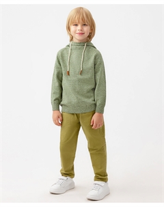 Брюки бананы хлопковые цвета хаки Button blue