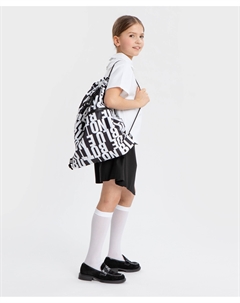 Рюкзак для обуви со шрифтовым принтом черный Button blue