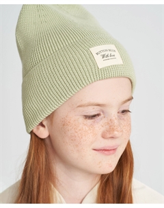 Шапка бини детская зеленая Button blue
