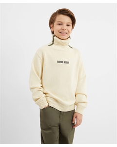 Свитер вязаный тёплый молочный для мальчика Gulliver