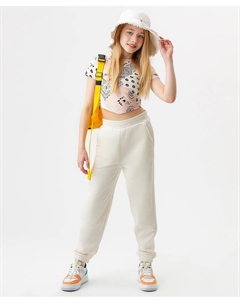 Джоггеры с карманами белые Button blue