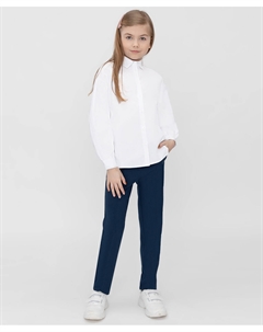 Брюки со стрелками синие трикотажные Button blue