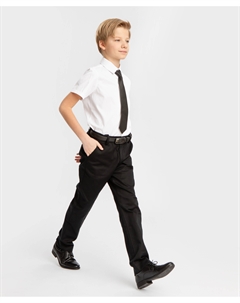 Брюки чинос со стрелками черные Button blue