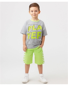 Шорты с лампасами салатовые Button blue