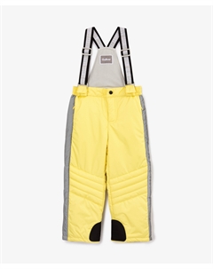 Брюки утеплённые из плащовки жёлтые для девочки Gulliver
