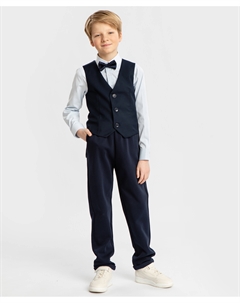 Брюки свободного кроя синие Button blue