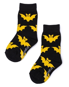 Носки с рисунком черные Button blue