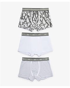 Трусы боксеры для мальчика комплект из 3-х штук серые Gulliver