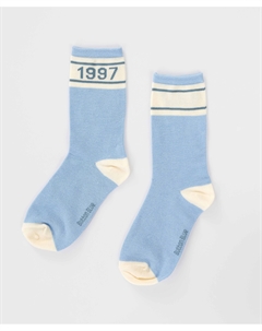 Носки высокие голубые для девочки Button blue