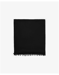 Шарф тонкий полупрозрачный черный Glvr