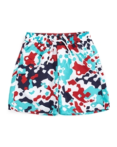 Шорты плавательные с ярким принтом для мальчика Button blue