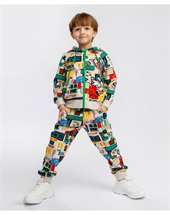 Брюки с принтом мультицвет Button blue