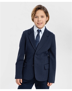 Галстук в точку синий Button blue