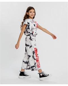 Брюки спортивные с принтом мультицвет для девочки Button blue