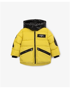 Куртка демисезонная стёганая на искусственном пуху горчичная для мальчика Gulliver