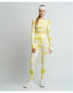 Леггинсы спортивные с поддержкой ягодиц для женщины салатовые Jumkey