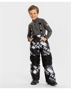 Брюки утепленные зимние на подтяжках непромокаемые мультицвет для мальчика Button blue