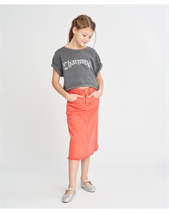 Футболка кроп топ для девочки серая с принтом и эффектом варки Button blue