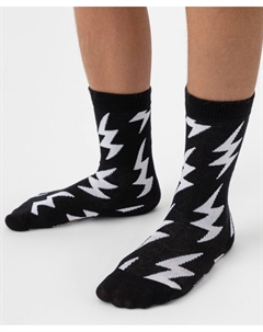 Носки с принтом черные Button blue