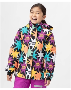 Куртка демисезонная с мембраной и принтом разноцветная Button blue