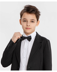 Галстук-бабочка с пластиковой застежкой черный Button blue