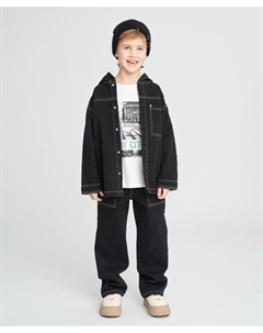 Джинсы багги детские черные Button blue