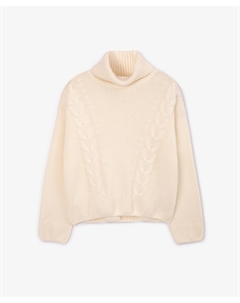 Свитер тёплый молочный для девочки Select Gulliver