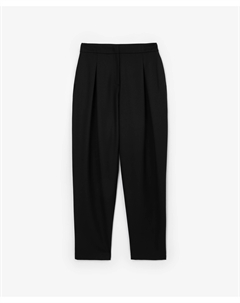 Брюки из костюмной ткани формы carrot черные Glvr