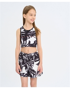 Гидрошорты для девочки мультицвет с поясом на резинке и принтом Button blue