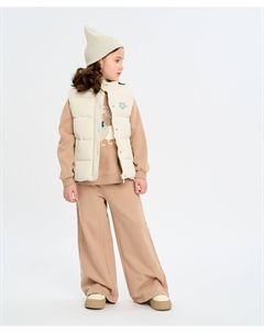 Жилет для девочки утепленный серый стеганый Button blue