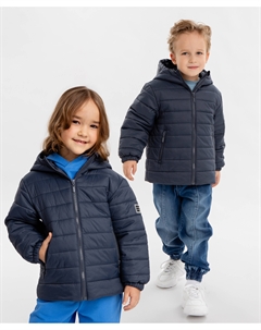 Куртка демисезонная стёганная с капюшоном синяя детская Button blue